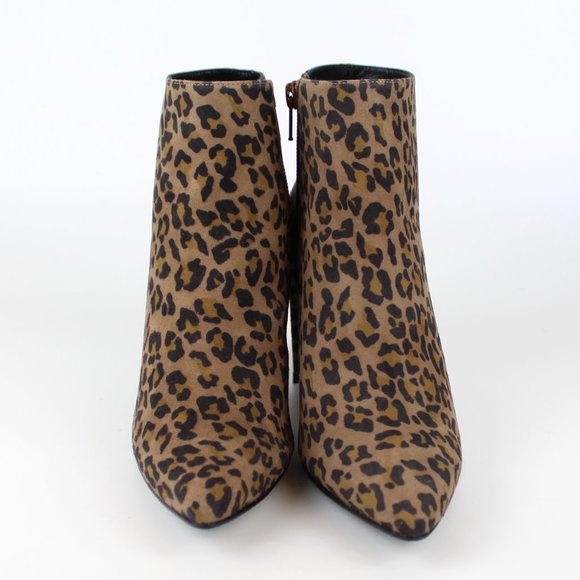 NEW Stuart Weitzman Leopard Bootie | Bold Pointed Toe Heel for Night & City Chic - Picture 6 of 11